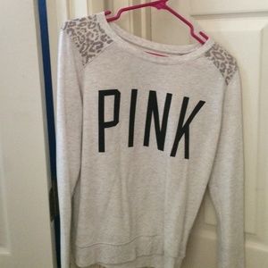 Light grey Victoria secret's pink top