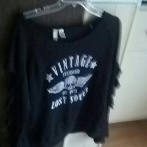 Long sleeve slit vintage