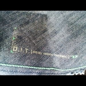 Diesel denim colored A line skirt