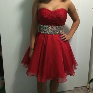 Red Short Prom Dress