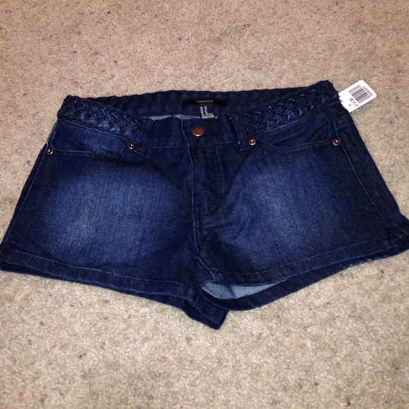 Forever 21 Dark Denim Shorts