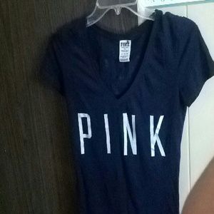 Navy blue victorias secret PINK shirt