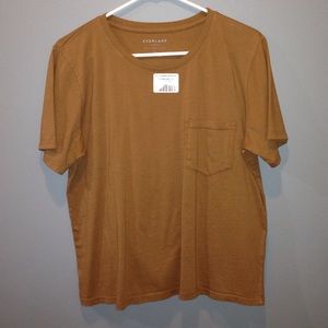 Everlane Med Brown Box Cut Tee