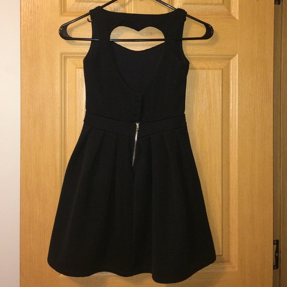 Dresses & Skirts - Open Heart Back Black Dress Dresses & Skirts - Open Heart Back Black Dress