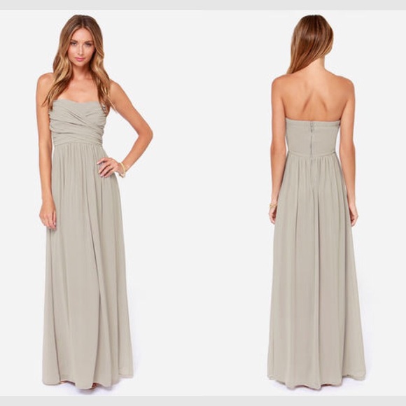 Lulus Royal Engagement Light Grey Bridesmaid Dress