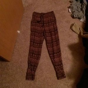 Tribal print joggers
