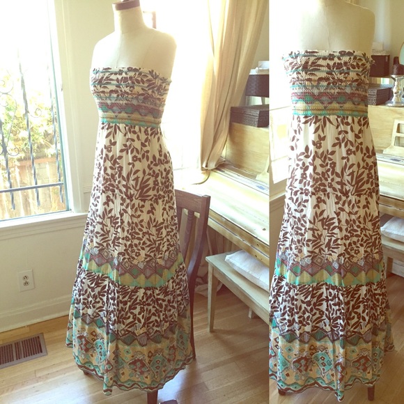 Bandeau top maxi dress size Medium - Picture 1 of 2