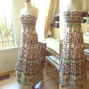 Bandeau top maxi dress size Medium