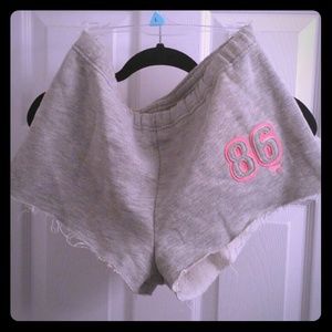 PINK sweatshorts