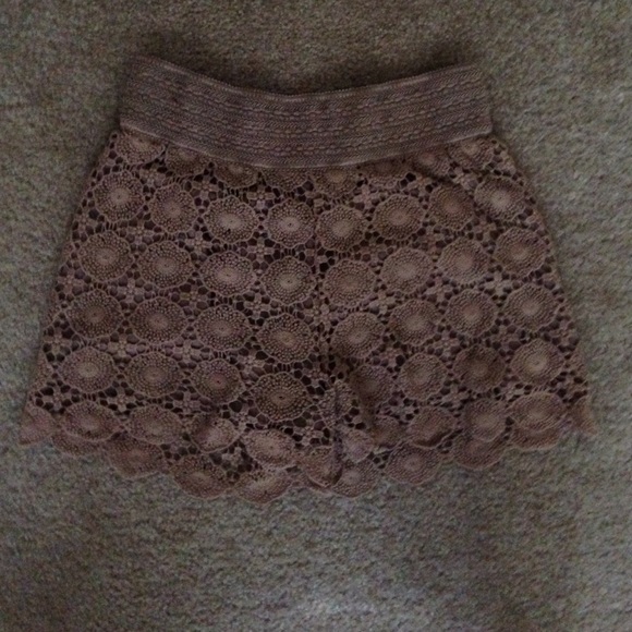Crochet shorts