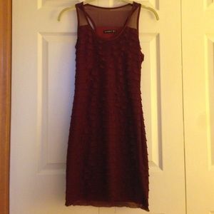 Maroon formal dress