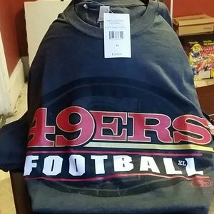 Sports team apparel 49ERS football team.