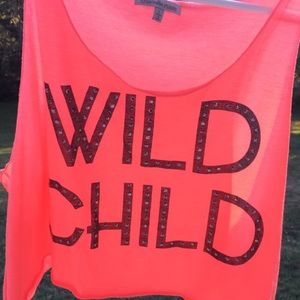 Wild child cropped top