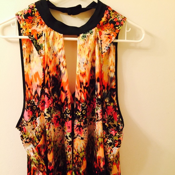 Multi-colored Flowy tank top