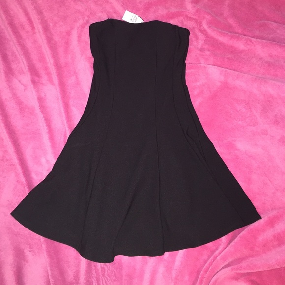 Strapless skater dress