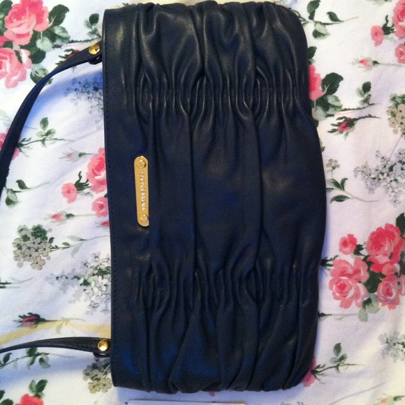RESERVED Michael Kors Navy Genuine Leather Clutch