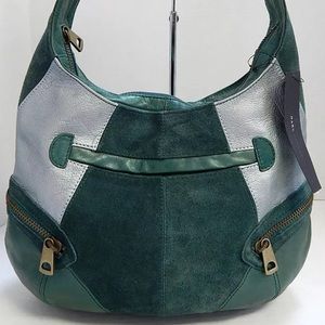 Marc Jacobs Green Suede Hobo Shoulder Bag $450rt