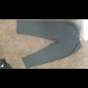 Gray sweatpants