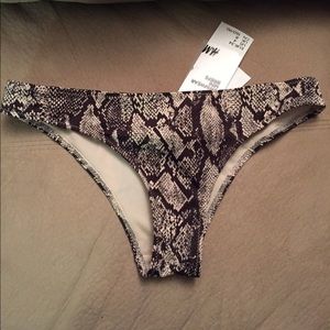 Snakeskin bikini bottom