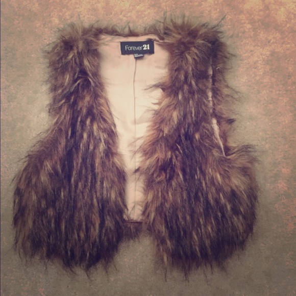Faux fur vest