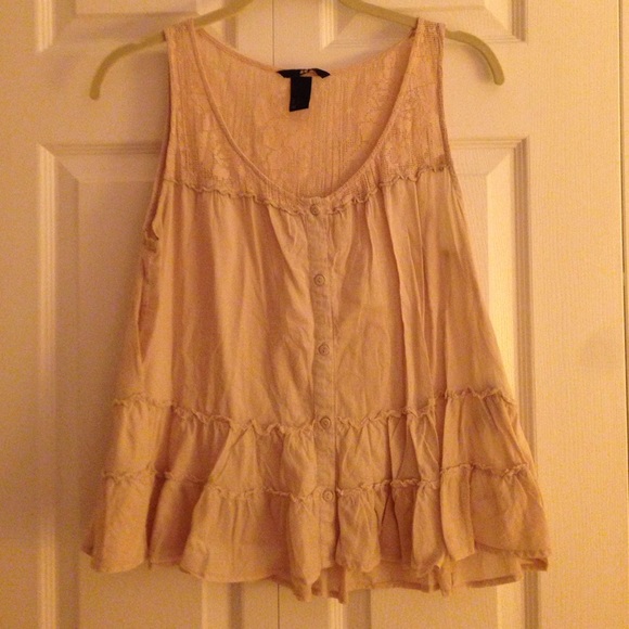 H&M cream blouse - Picture 1 of 2