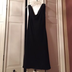 Black Satin Cocktail Dress