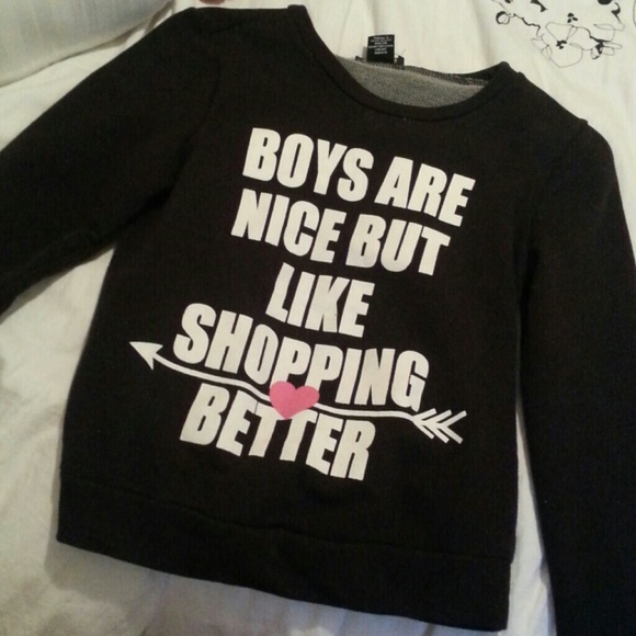 Black graphic sweater