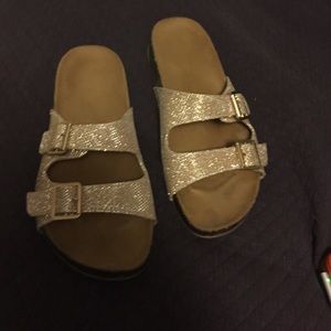 Francesca's gold sandals