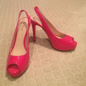 Guess pink heels