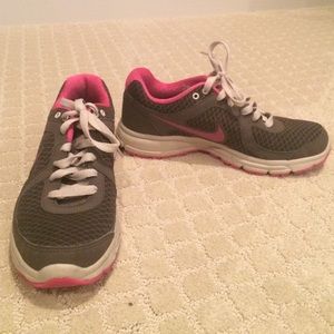 Grey and Pink nike airs