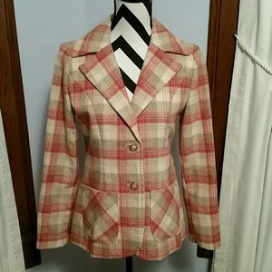 Vintage Wool Plaid Blazer *Price Firm*
