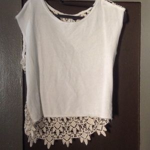Top with lace back