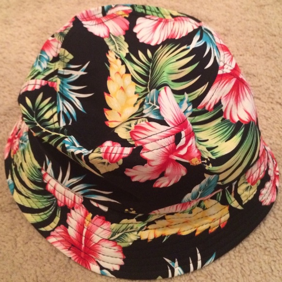 really cute floral bucket hat