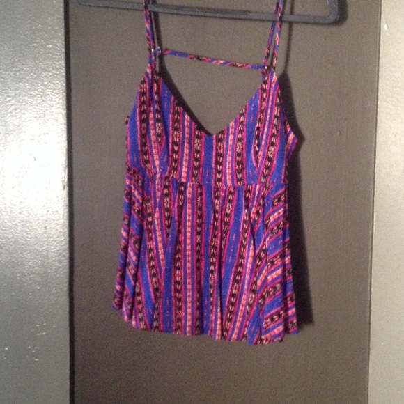 Colorful baby doll blouse