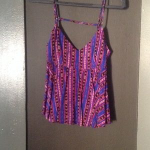 Colorful baby doll blouse