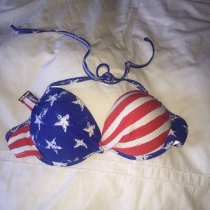 AMERICAN FLAG BIKINI TOP