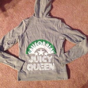 Grey full zip sweatshirt