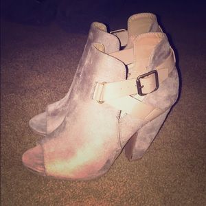 Charming Charlie's taupe wedges