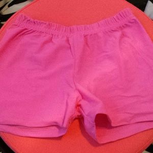 Hot pink sports spandex