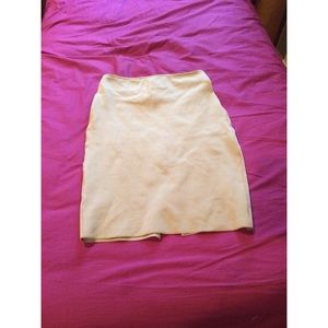 Naked Wardrobe Nude Pencil Skirt