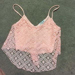 Pink Crop top