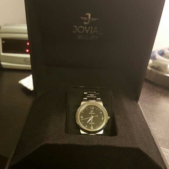 Brand new! Jovial swiss watch w/stainless stl band