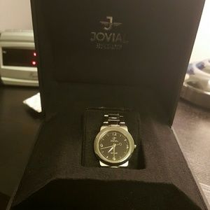 Brand new! Jovial swiss watch w/stainless stl band