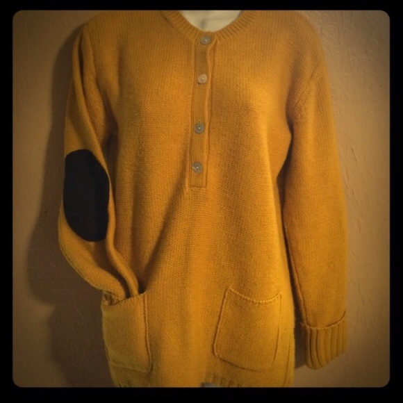 Mustard colored sweater!