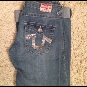 True religion jeans with sparkles