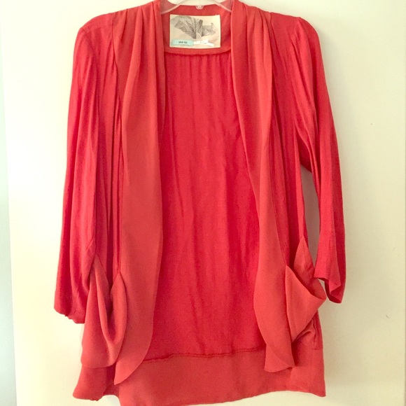 Silky open jacket