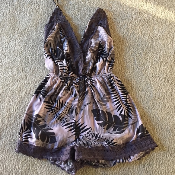 Floral/lace romper