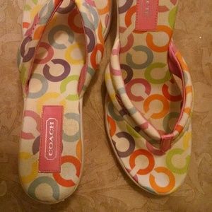 Coach wedge sandal