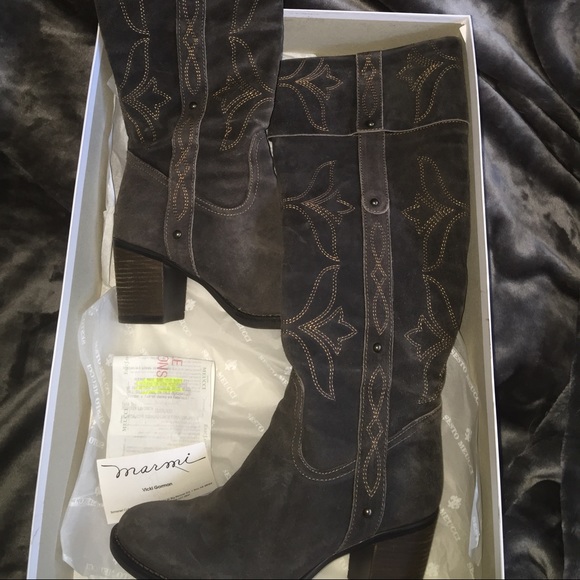 Sesto Meucci Leather/Suede Boots - new