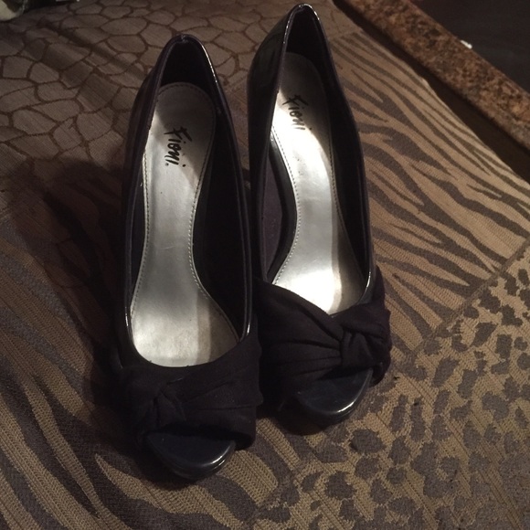 Dark purple high heels